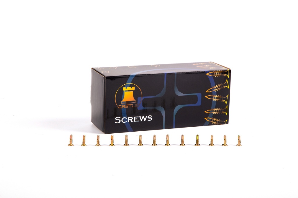 CASTLE LOOSE SCREW - 10Ga. (20) 16mm Self Drill Flat YZ 1000PCS With 25mm Drill Bit