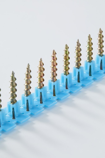 [F-CS025C] CASTLE COLLATED SCREW - 6Ga. (9) 25mm Needle Coarse Bugle YZ 1000PCS